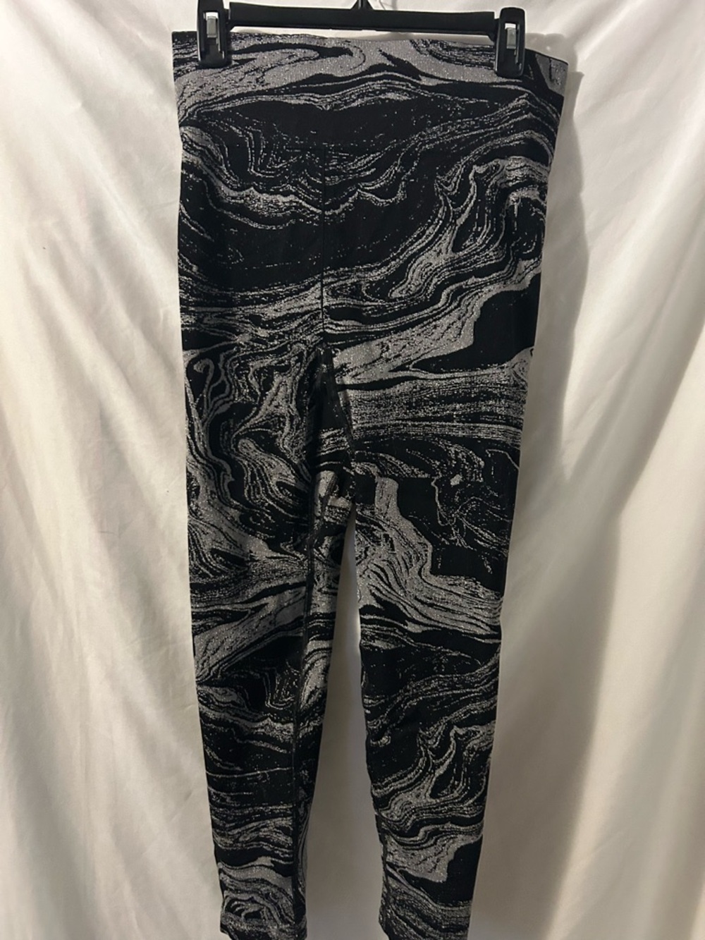 Athleta Black And Silver Leggings